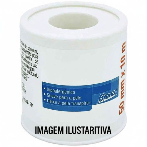 Fita microporosa hipoalergênica 50mm x 10m